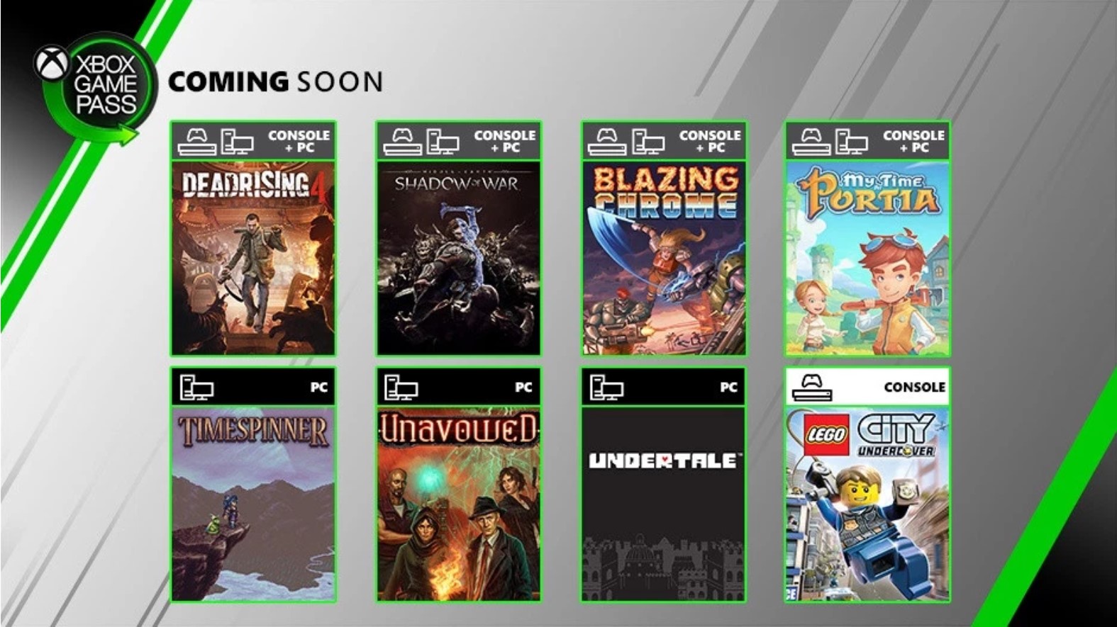 Novos jogos já disponíveis no Xbox Game Pass no Xbox One e PC